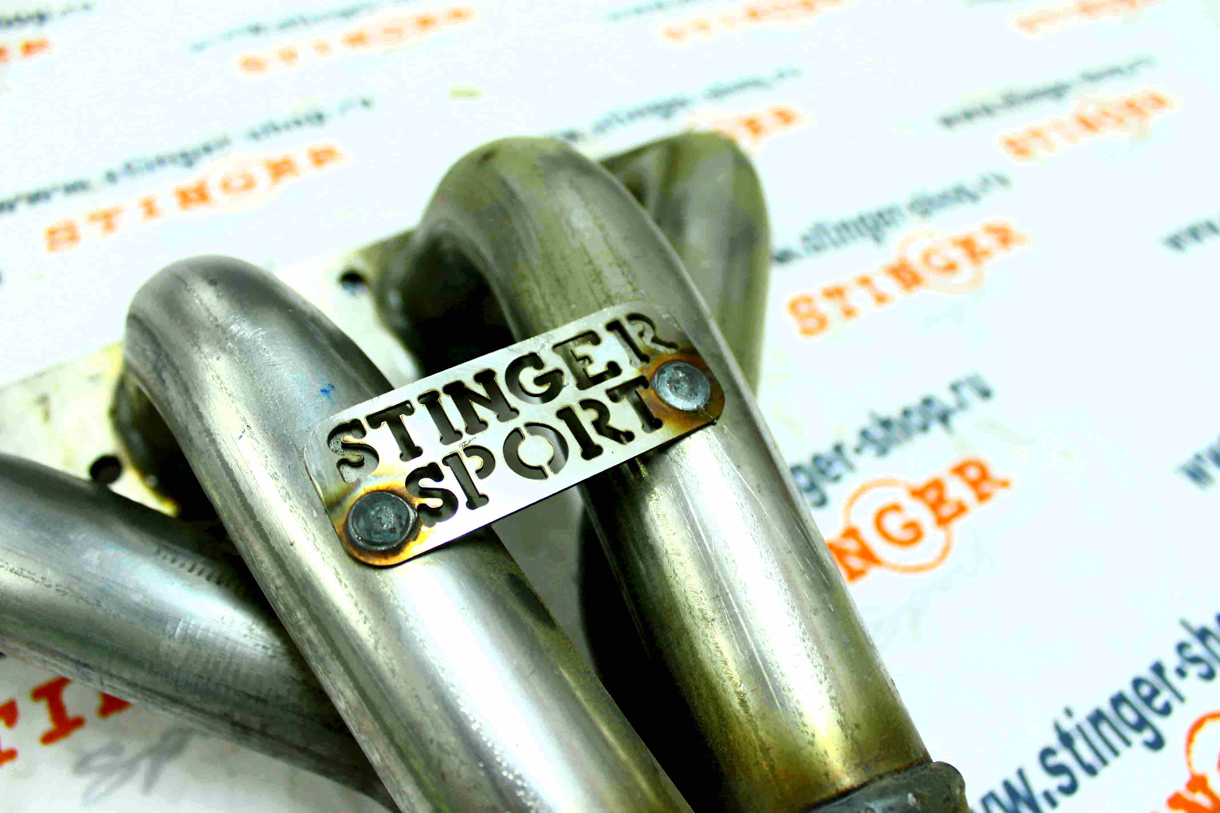 Вставка для замены катализатора "Stinger Sport" 4-1 16V 1.6L (один датчик кислорода)(нержавеющая сталь). Фото �2