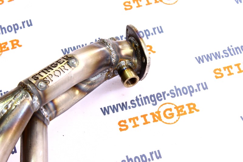 Вставка для замены катализатора "Stinger Sport" 4-2-1 16V (два датчика кислорода). Фото �4