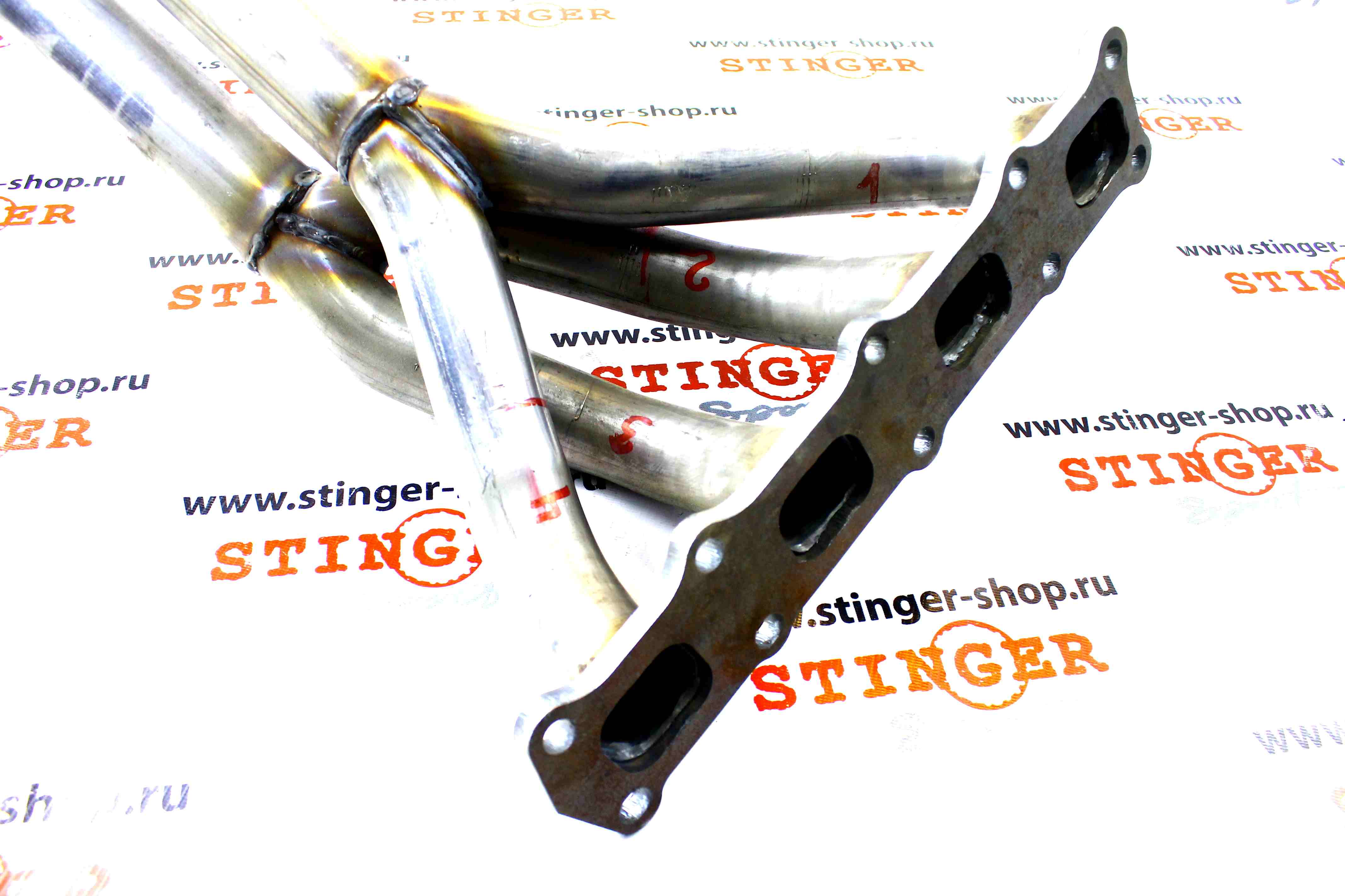 Выпускной коллектор / паук 4-2-1 Stinger Sport для  Mitsubishi Lancer X 1,8L нерж. сталь. Фото �4