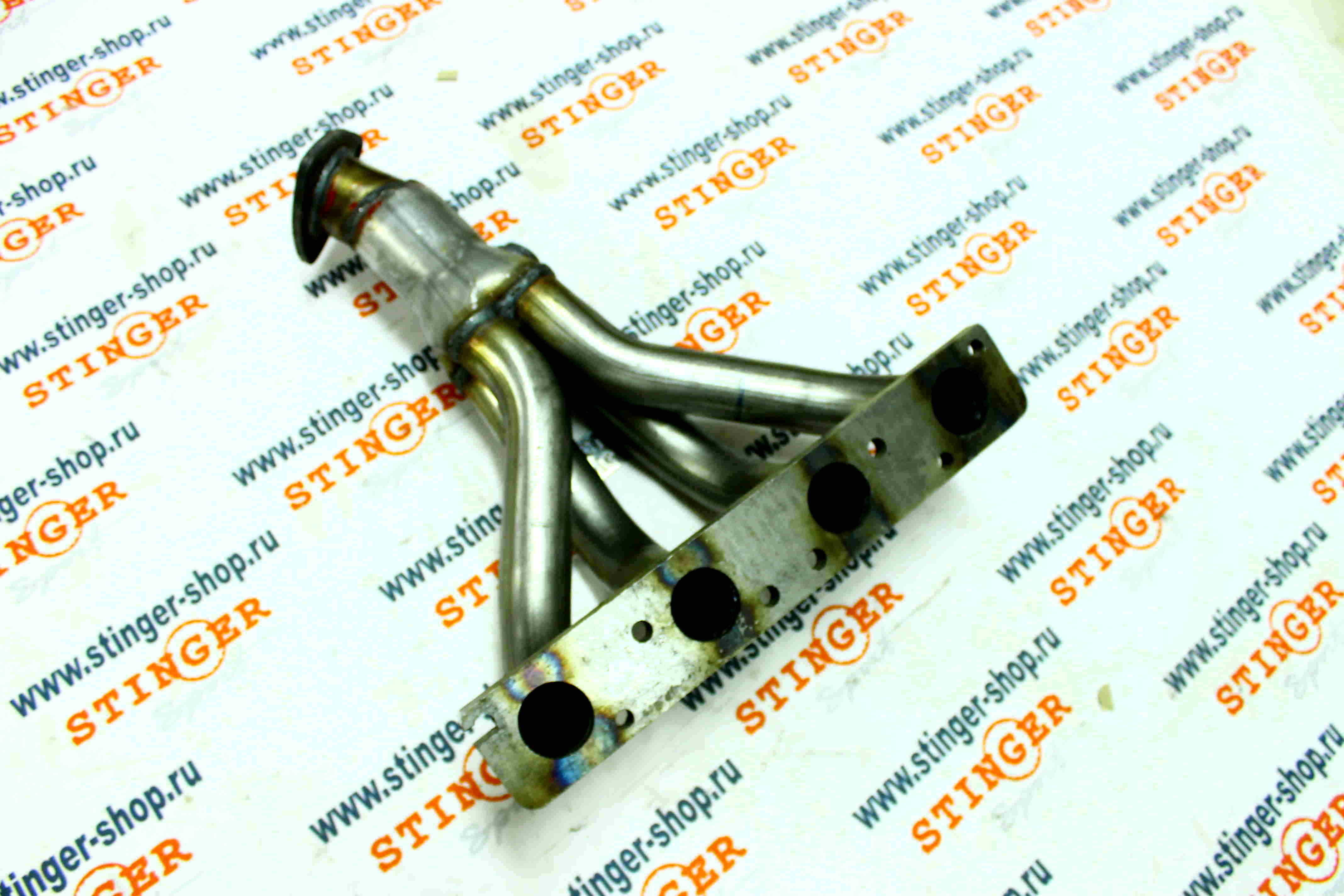 Вставка для замены катализатора "Stinger Sport" 4-1 16V 1.6L (один датчик кислорода)(нержавеющая сталь). Фото �3