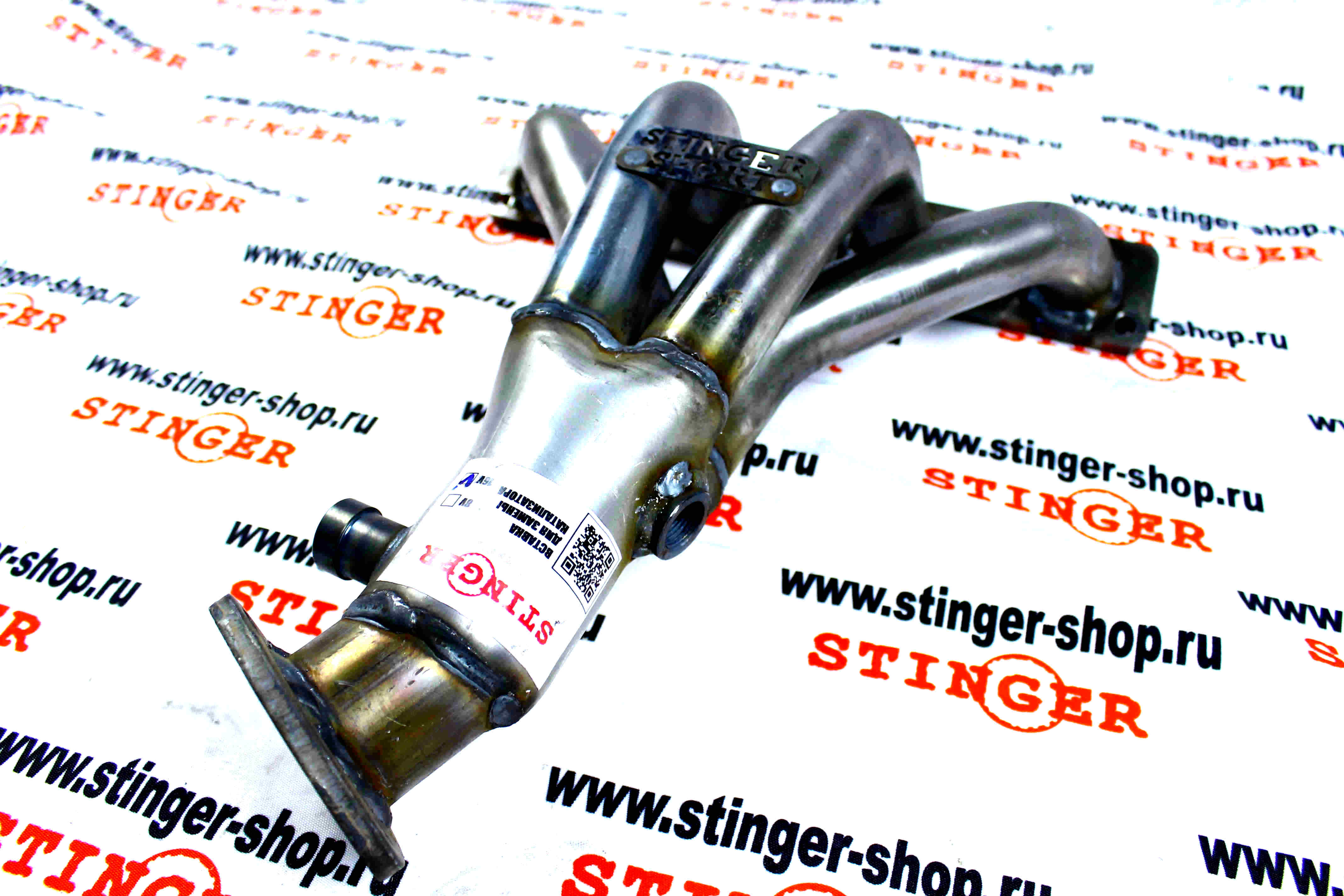 Вставка для замены катализатора "Stinger Sport" 4-1 16V 1.6L (два датчика кислорода) (нержавеющая сталь)