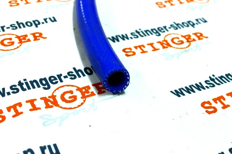 Шланг силиконовый водостойкий Ø 20 мм, L=1 м (армированный, синий). Фото �2