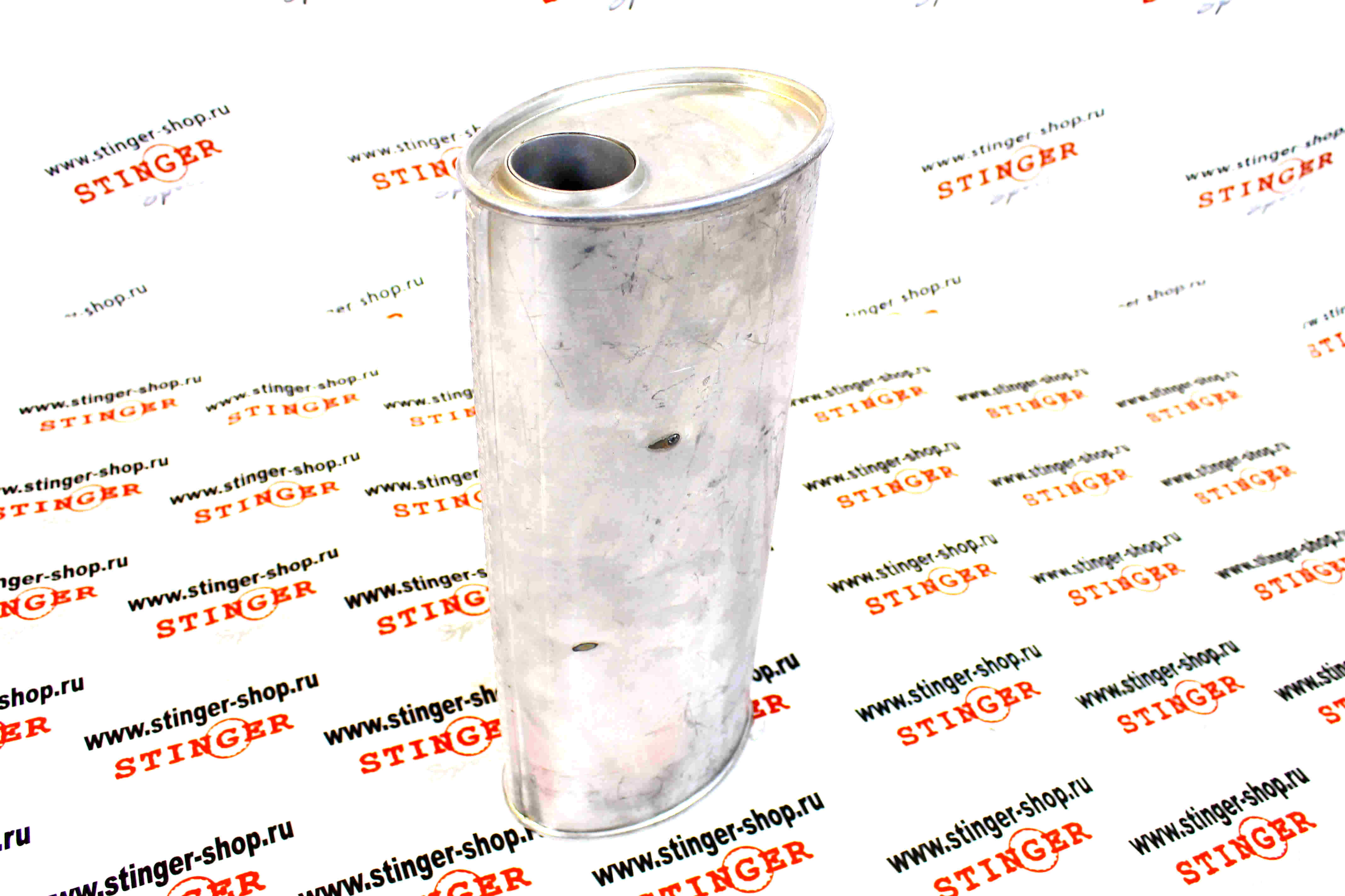 Глушитель универсальный алюминизированный Ø50 мм, 190х128х450 (102al)