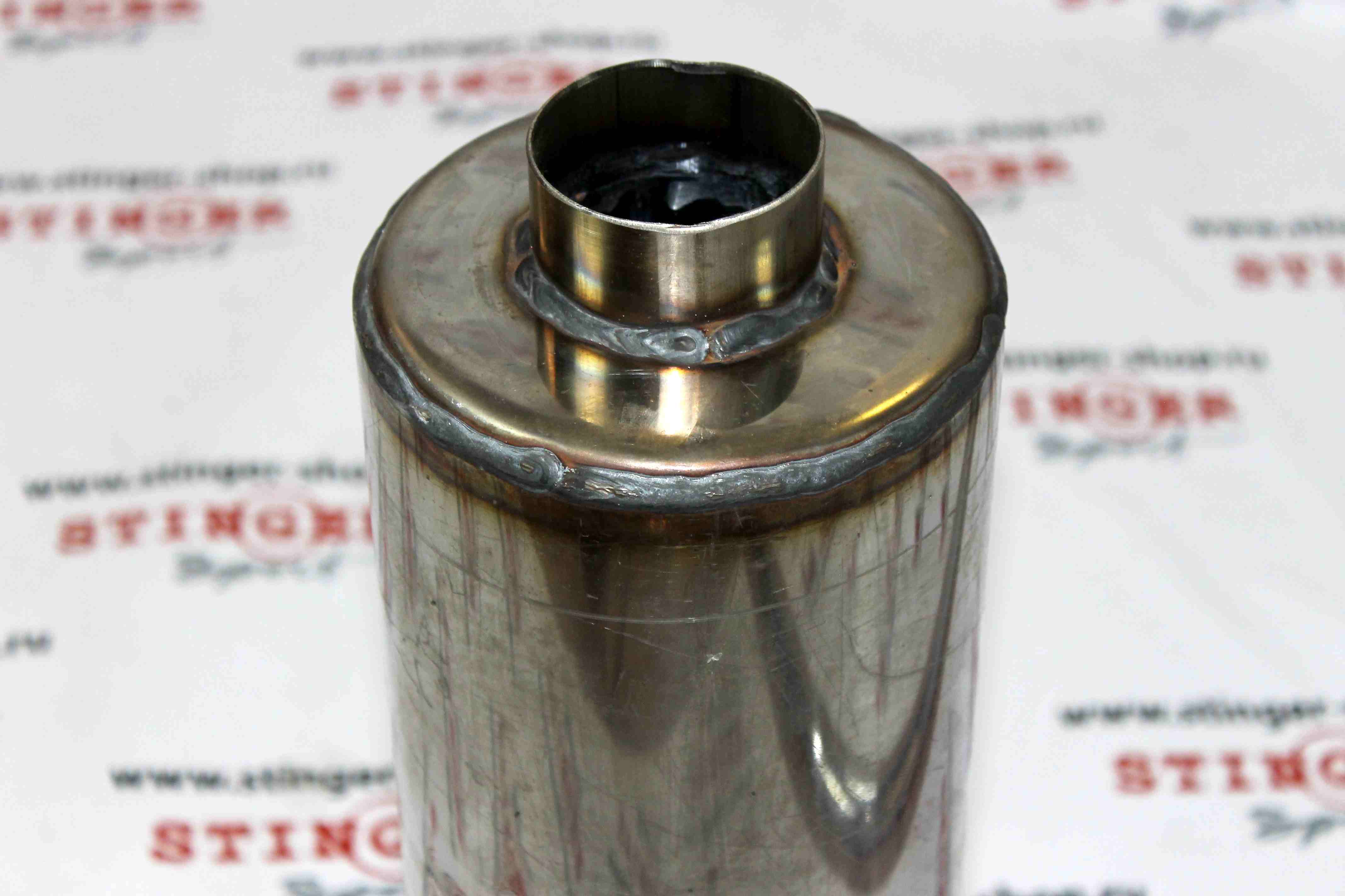 Глушитель универсальный "MUTE", нержавеющая  сталь, Ø63 мм (140х550 мм)