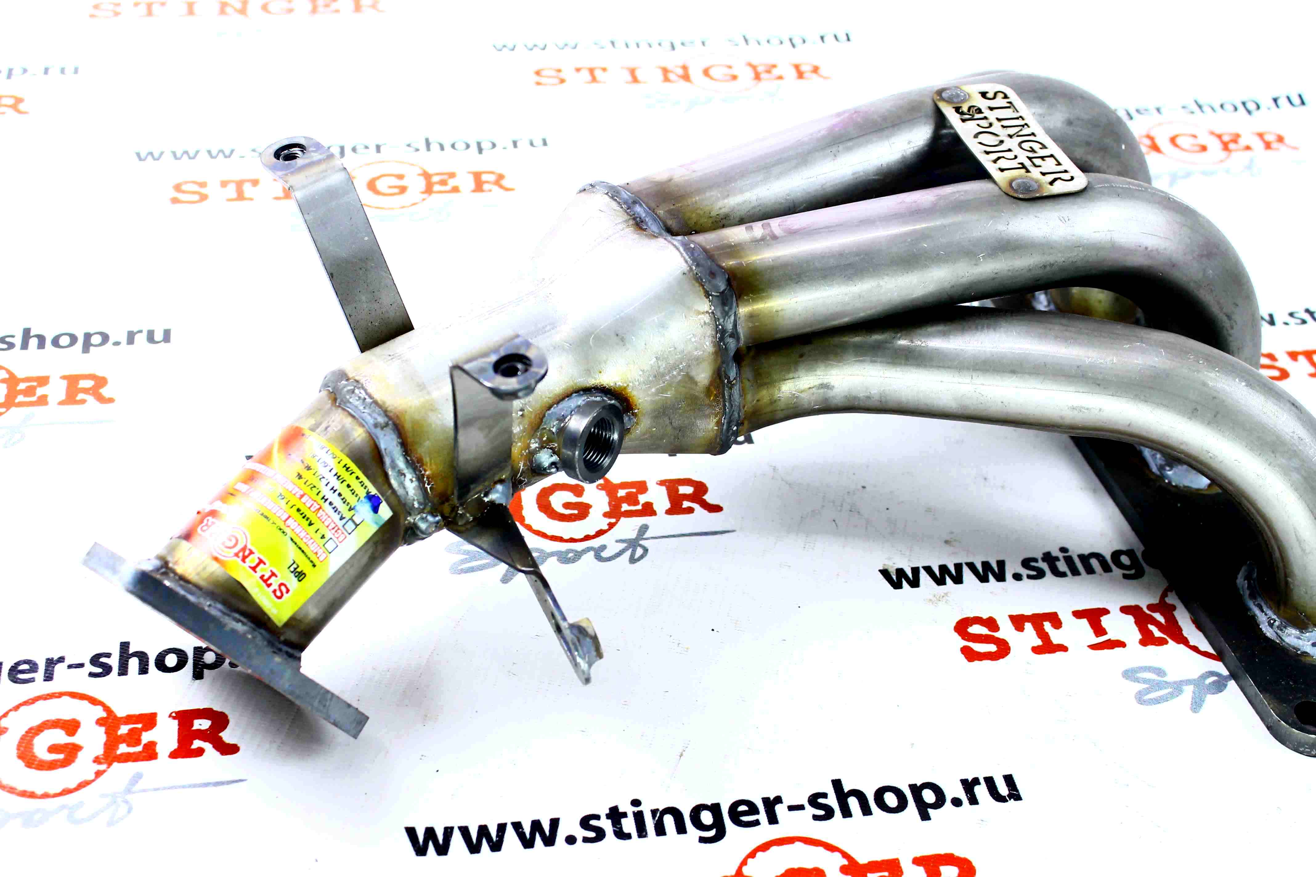 Вставка для замены катализатора 0850354/55572912 "Stinger Sport" для Opel Astra J/H 1.6/1.8L /Chevrolet Aveo T300 1.6L (2012-н.в.)  A16XER/A18XER/LDE1.6 (нержавеющая сталь). Фото �2