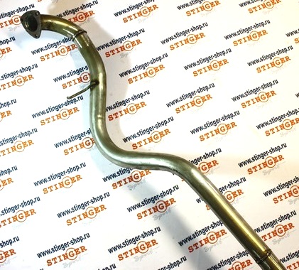 Резонатор (труба) "Stinger" для ВАЗ 2123 Шевроле Нива нержавеющая сталь