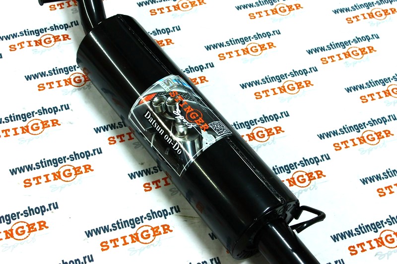 Глушитель основной "Stinger Sport" для а/м Datsun on-Do насадка труба Ø85 мм без выреза бампера