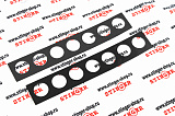 Дефлекторы задних боковых стекол для а/м ВАЗ 2101-07 (2 шт, АБС, круглые отверстия)